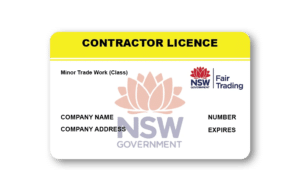 NSW Fair Trading - Contractor Licence